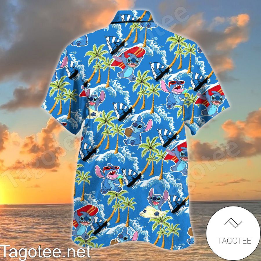 Stitch Summer Vacation Hawaiian Shirt - Tagotee