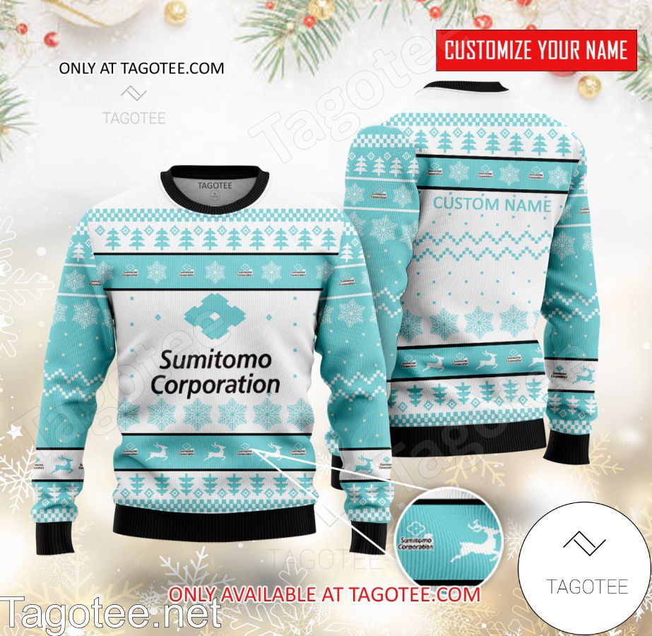 Sumitomo Group Logo Personalized Ugly Christmas Sweater - BiShop