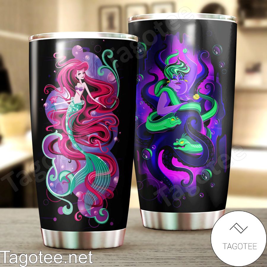 The Little Mermaid Ariel And Ursula Tumbler