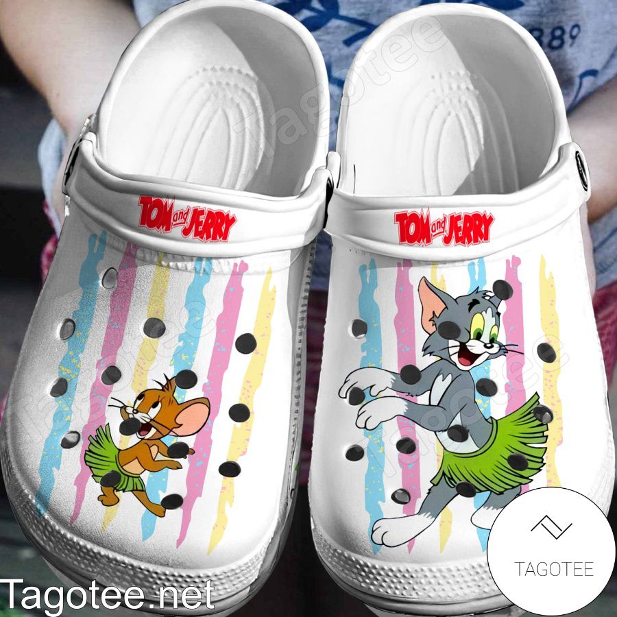 Tom And Jerry Color Paint Lines Crocs Clogs