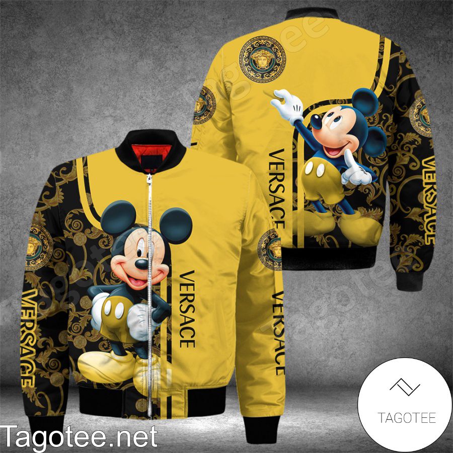 Versace With Mickey Mouse Bomber Jacket