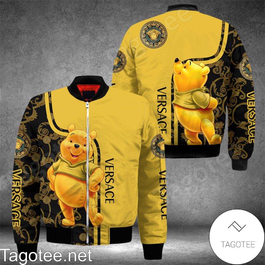Versace With Winnie The Pooh Bomber Jacket