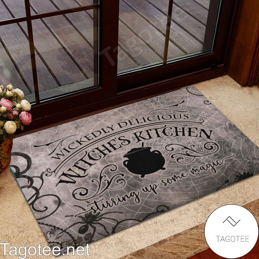 Wickedly Delicious Witches Kitchen Stirring Up Some Magic Doormat
