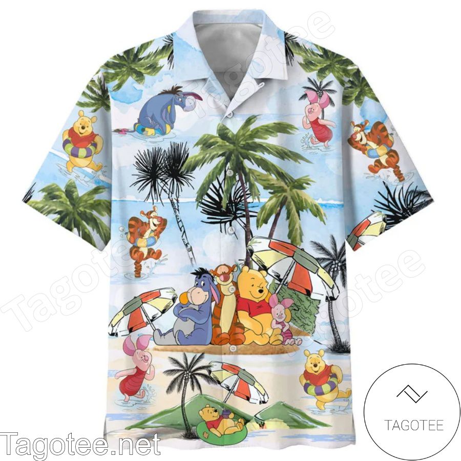 Winnie The Pooh Summer Time Beach Vacation Hawaiian Shirt