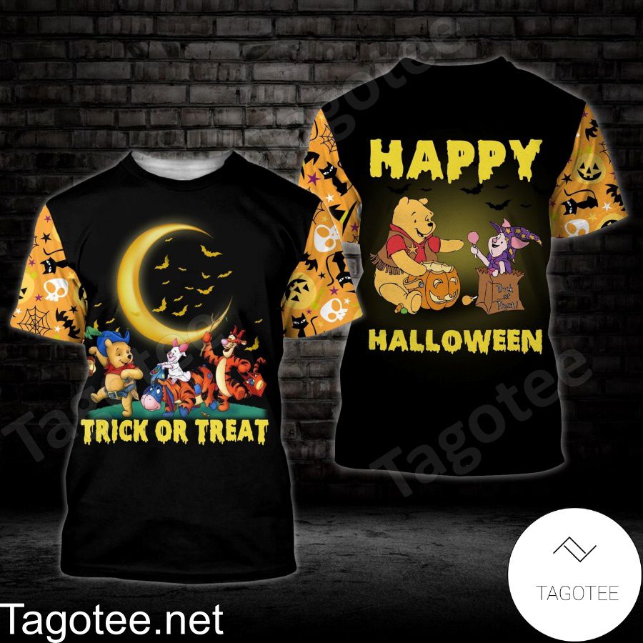Winnie The Pooh Trick Or Treat Happy Halloween T-shirt, Hoodie b