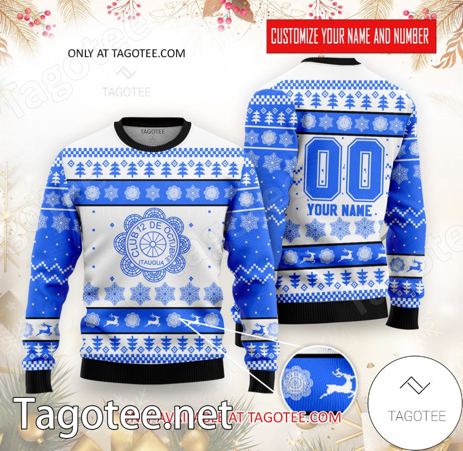 12 de Octubre Custom Ugly Christmas Sweater - EmonShop