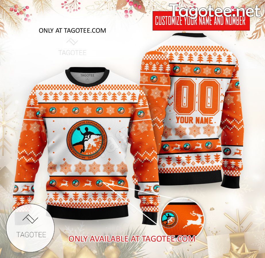 A.E.S.H. Pylea Handball Custom Ugly Christmas Sweater - BiShop
