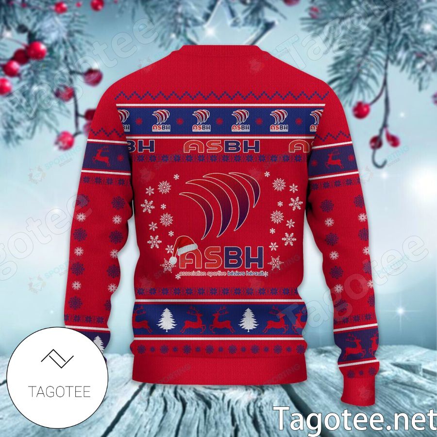 AS Beziers Herault Sport Ugly Christmas Sweater b