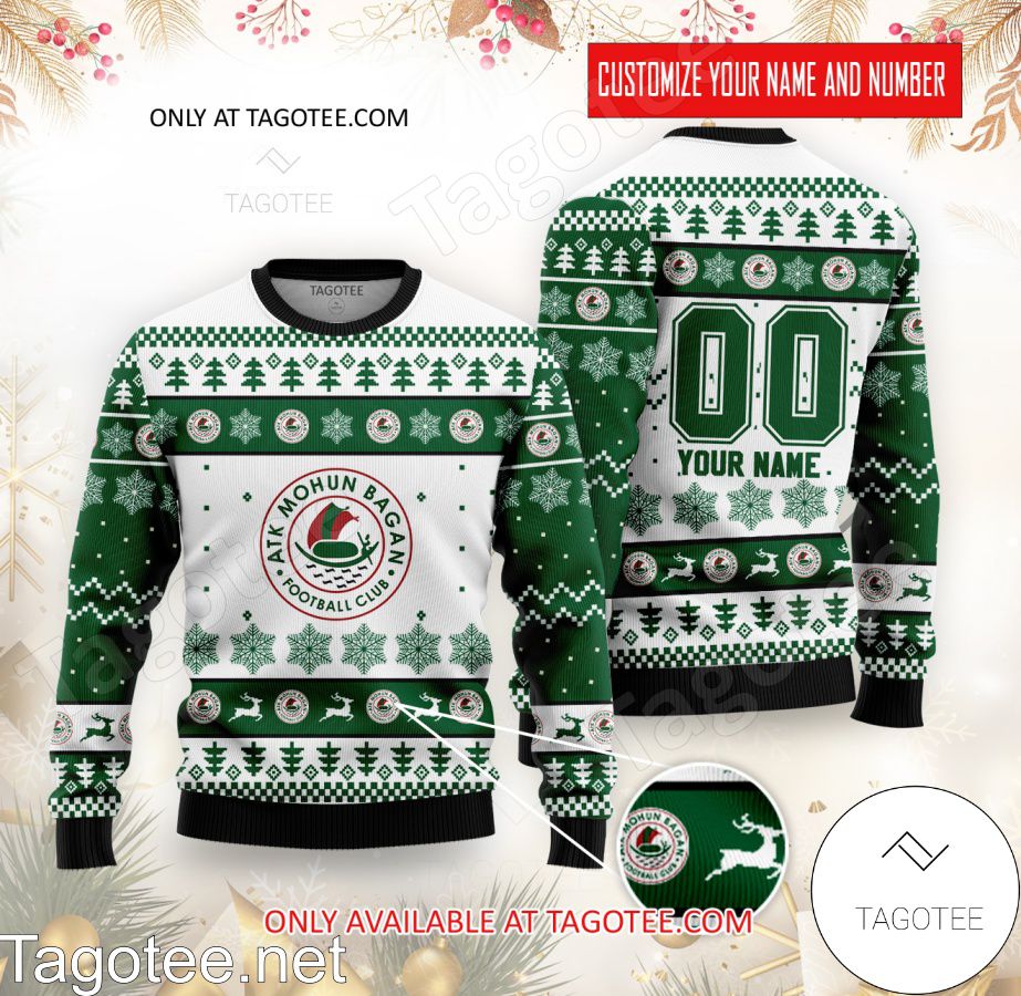 ATK Mohun Bagan Custom Ugly Christmas Sweater - BiShop