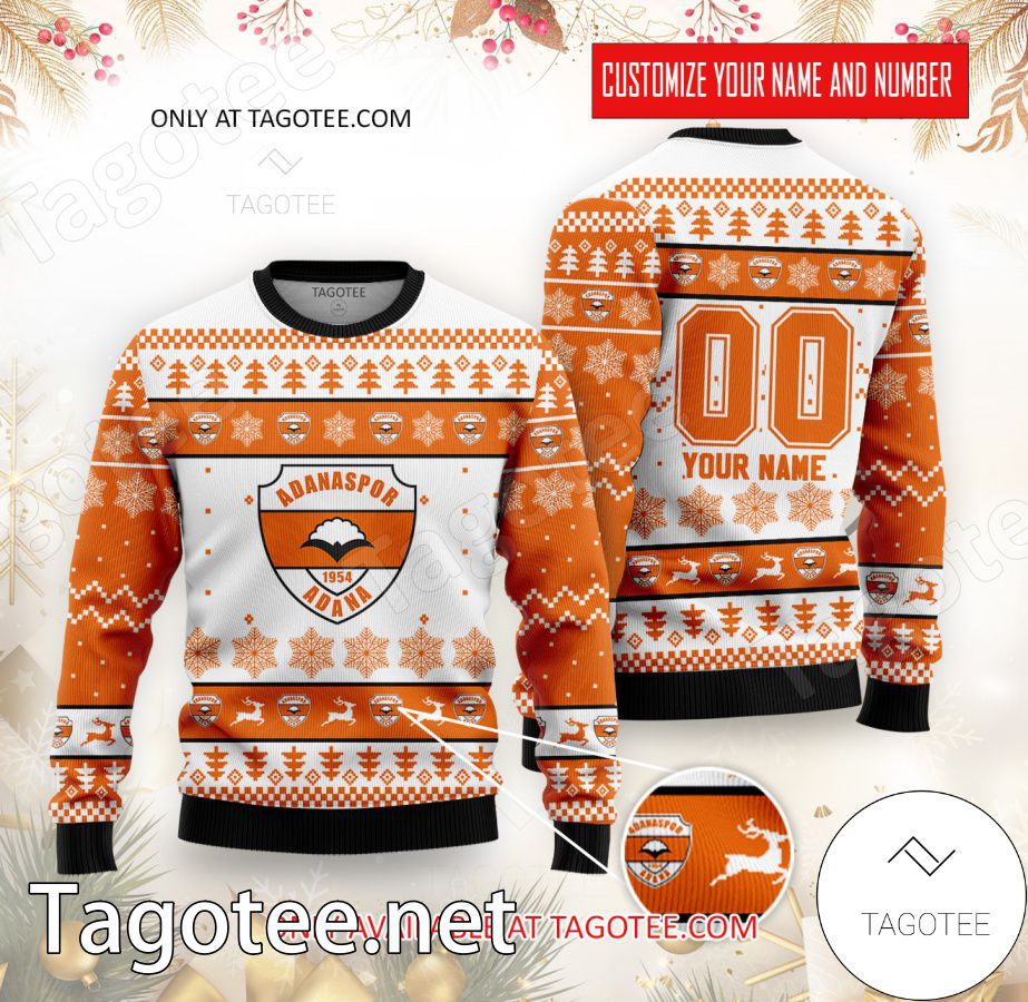 Adanaspor Custom Ugly Christmas Sweater - EmonShop