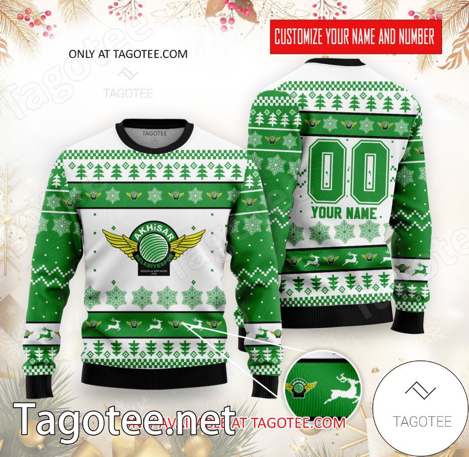Akhisarspor Custom Ugly Christmas Sweater - EmonShop