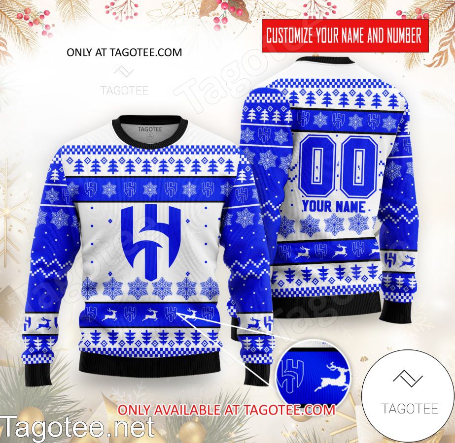Al-Hilal Custom Ugly Christmas Sweater - BiShop