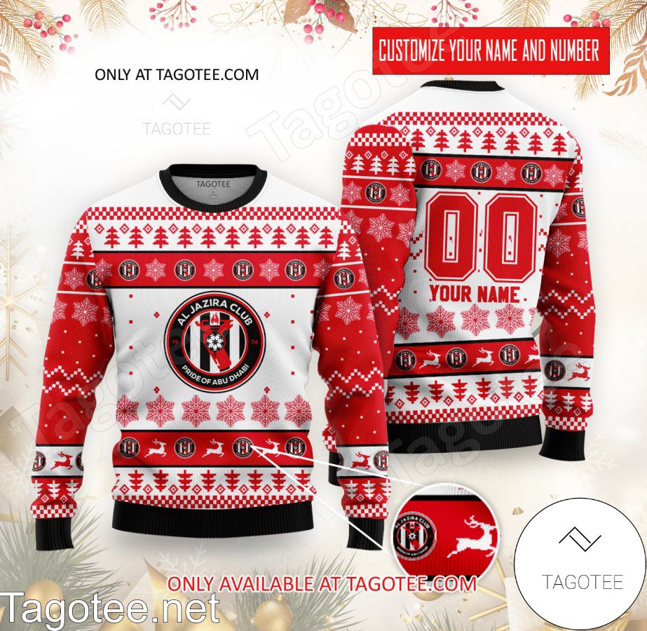 Al Jazira Custom Ugly Christmas Sweater - BiShop