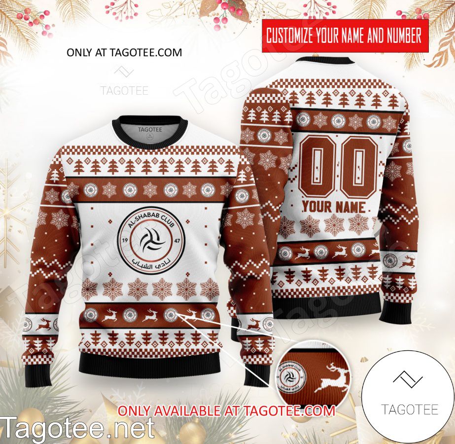 Al-Shabab Custom Ugly Christmas Sweater - BiShop