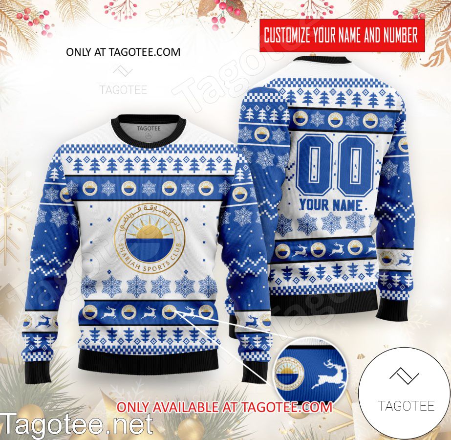 Al Sharjah Custom Ugly Christmas Sweater - BiShop
