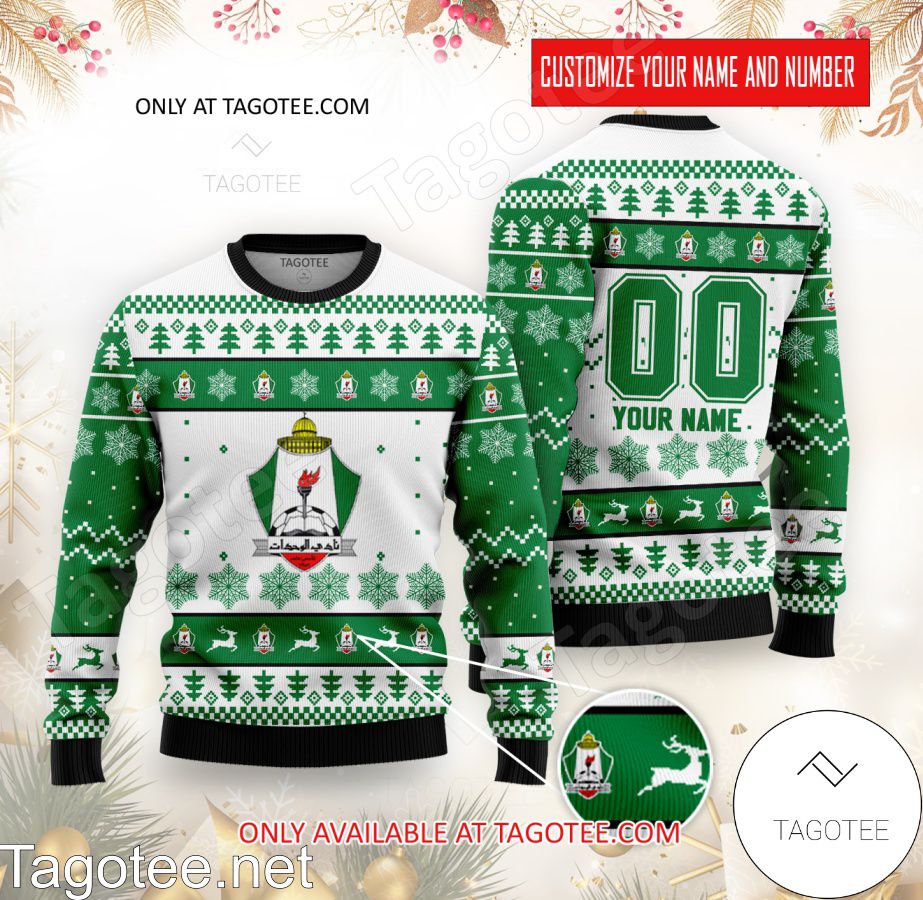 Al Wehdat Custom Ugly Christmas Sweater - BiShop
