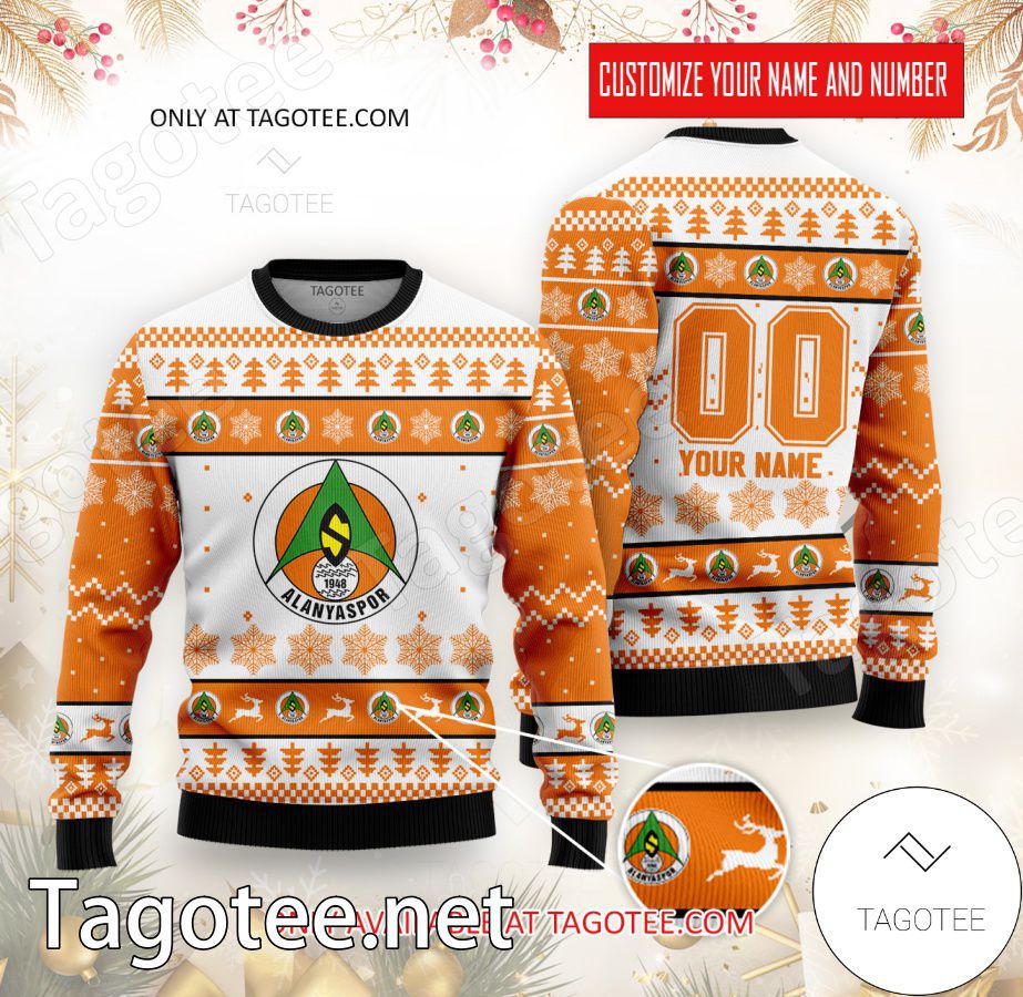 Alanyaspor Custom Ugly Christmas Sweater - EmonShop