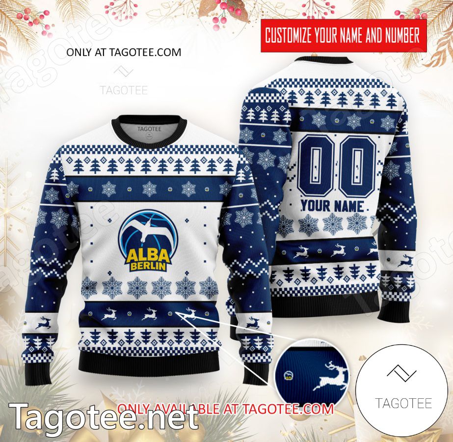 Alba Berlin Basketball Custom Ugly Christmas Sweater - MiuShop