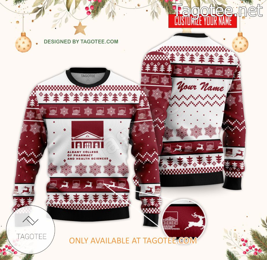 Albany College of Pharmacy and Health Sciences Custom Ugly Christmas Sweater - BiShop