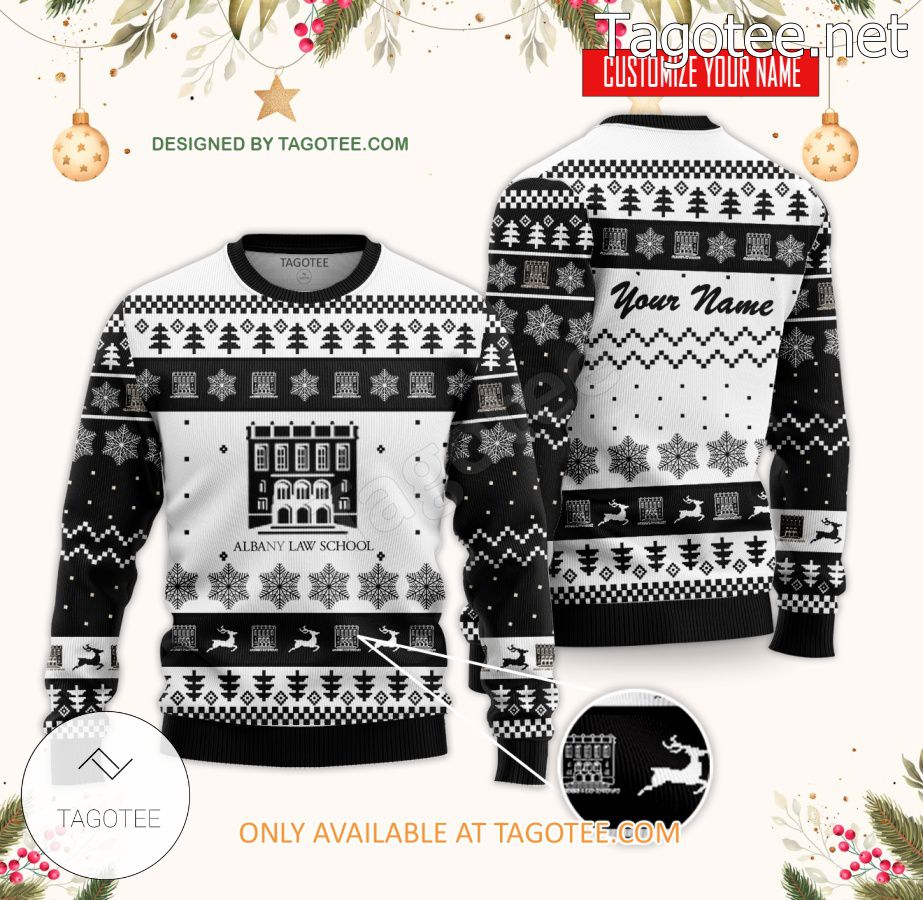 Albany Law School Custom Ugly Christmas Sweater - BiShop