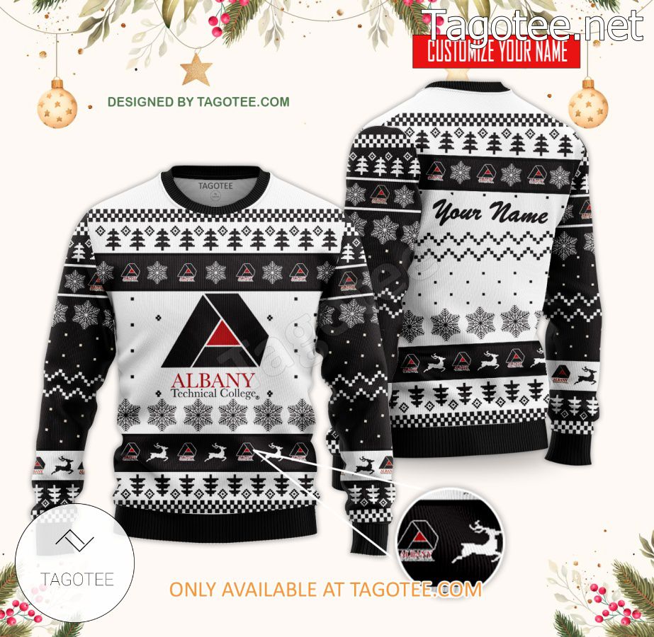 Albany Technical College Custom Ugly Christmas Sweater - BiShop