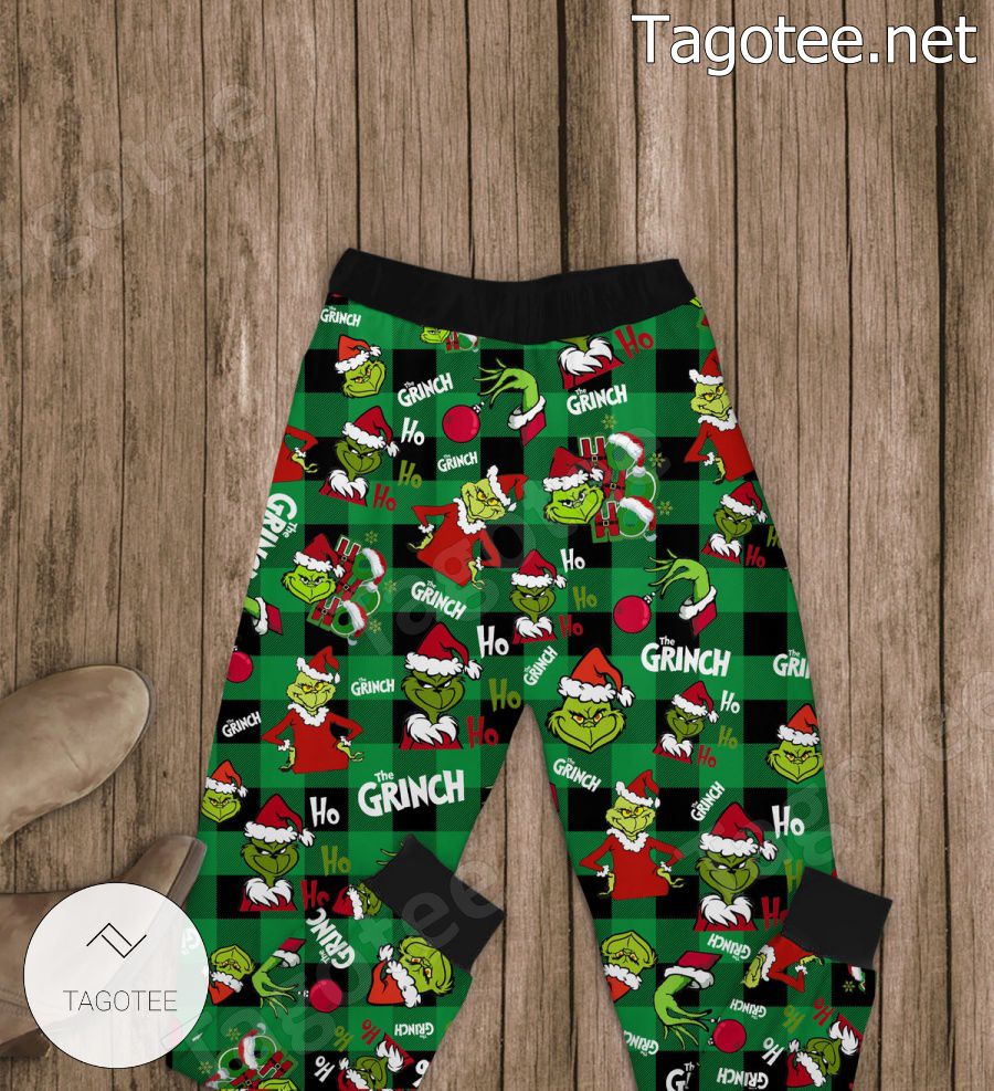 All I Need Today Is A Little Bit Of Grinch And A Whole Lot Of Cocoa Pajamas Set a