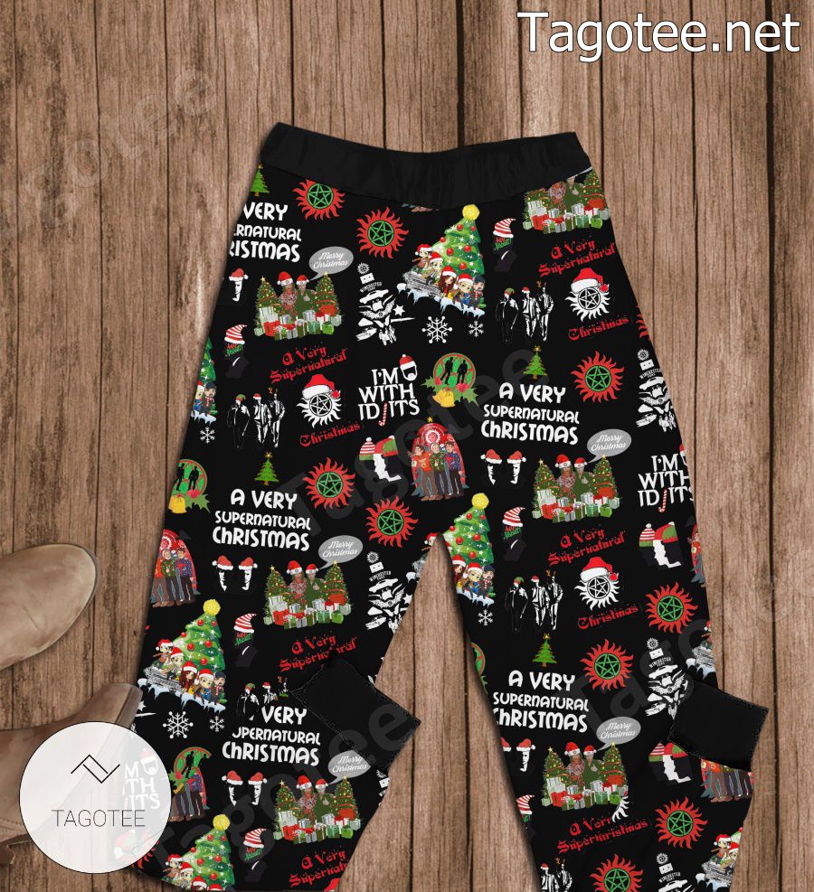 All I Want For Christmas Is Dean Winchester Pajamas Set b