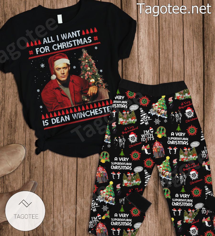 All I Want For Christmas Is Dean Winchester Pajamas Set
