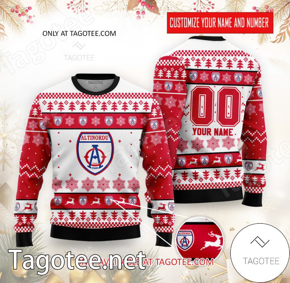 Altinordu FK Custom Ugly Christmas Sweater - EmonShop