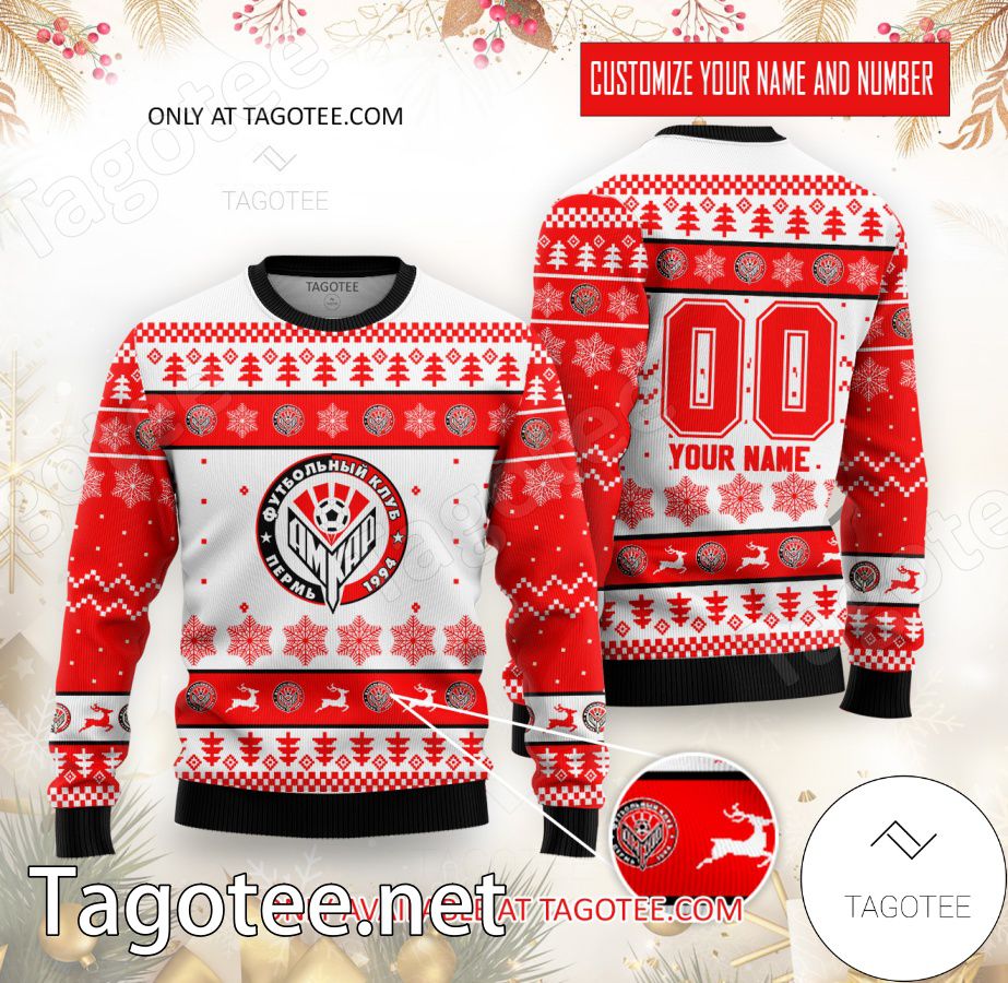 Amkar Perm Custom Ugly Christmas Sweater - EmonShop