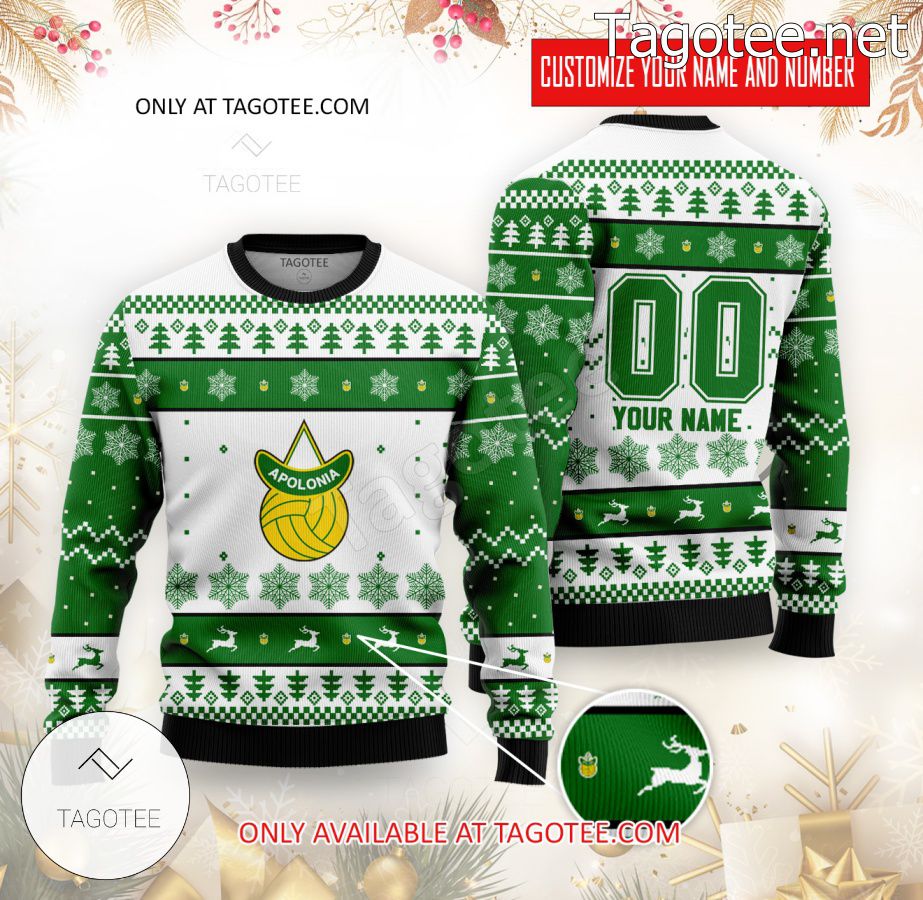 Apolonia Fier Basketball Custom Ugly Christmas Sweater - MiuShop