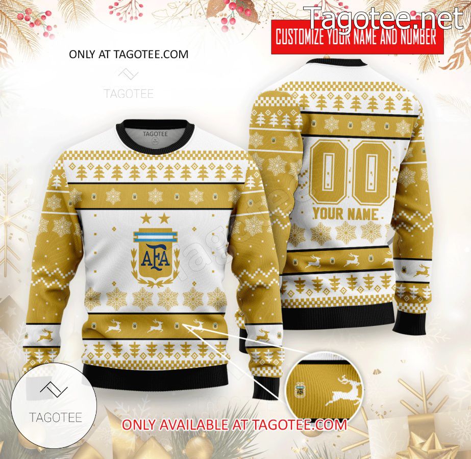Argentina Basketball Custom Ugly Christmas Sweater - MiuShop