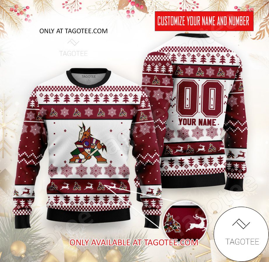 Arizona Coyotes Hockey Custom Ugly Christmas Sweater - EmonShop