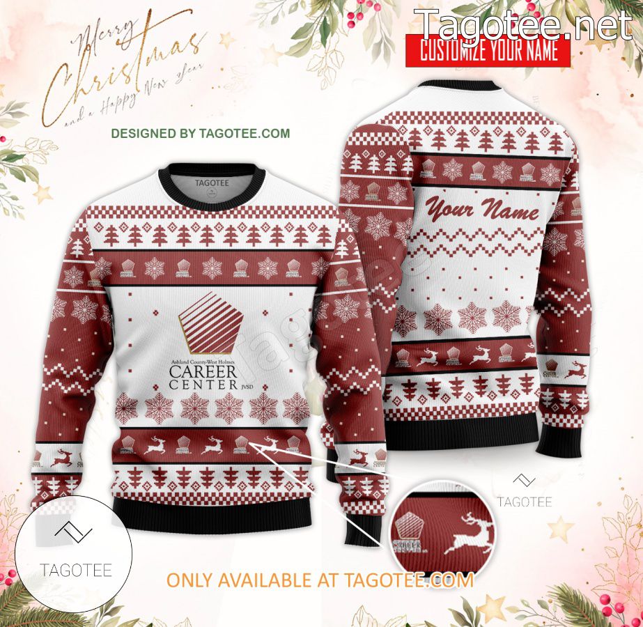 Ashland County-West Holmes Career Center Custom Ugly Christmas Sweater - BiShop