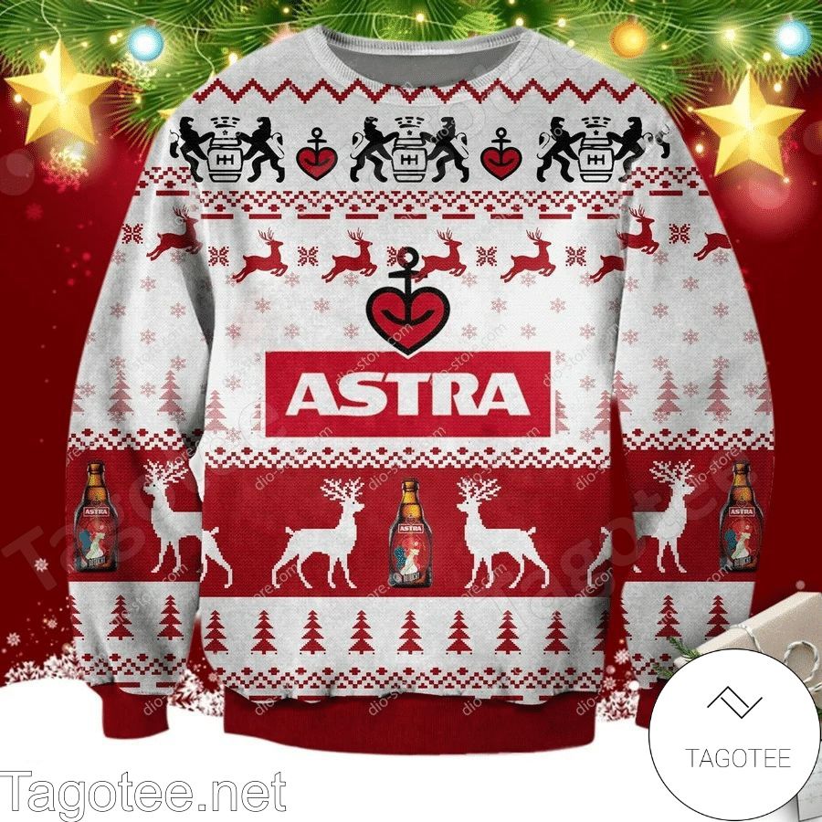 Astra Beer Ugly Christmas Sweater