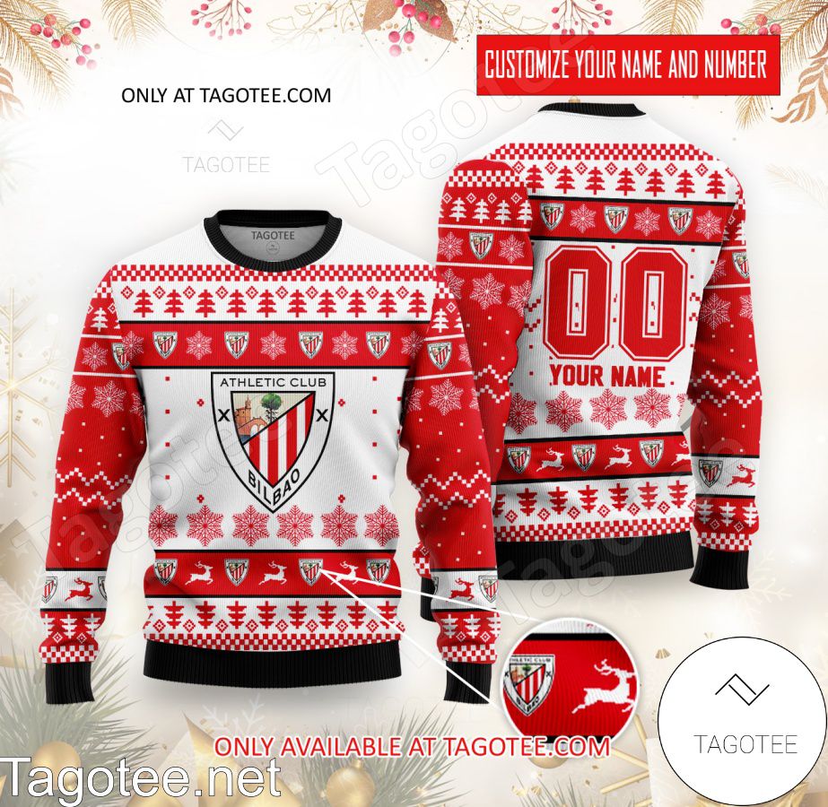 Athletic Bilbao Custom Ugly Christmas Sweater - BiShop