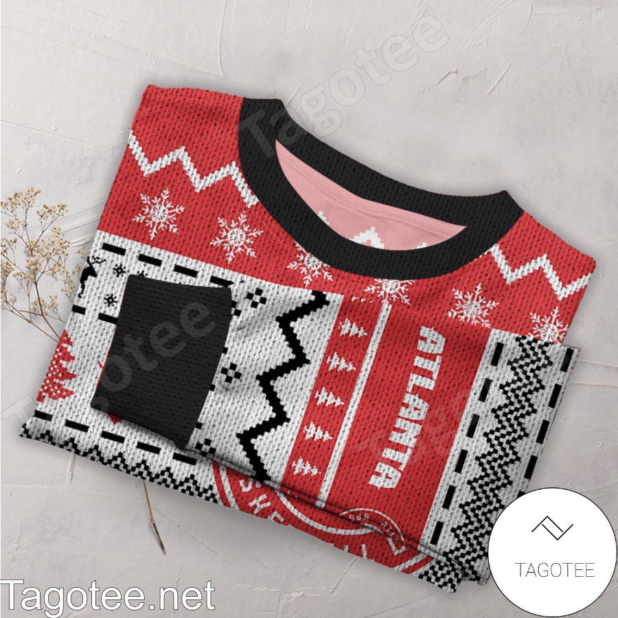 Snow Team Logo Atlanta HawksUnisex Ugly Christmas Sweater New For Fans Gift  Christmas - YesItCustom