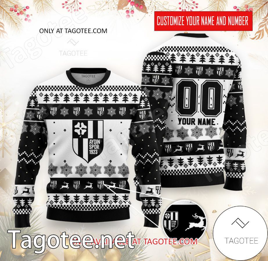 Aydinspor 1923 Custom Ugly Christmas Sweater - EmonShop