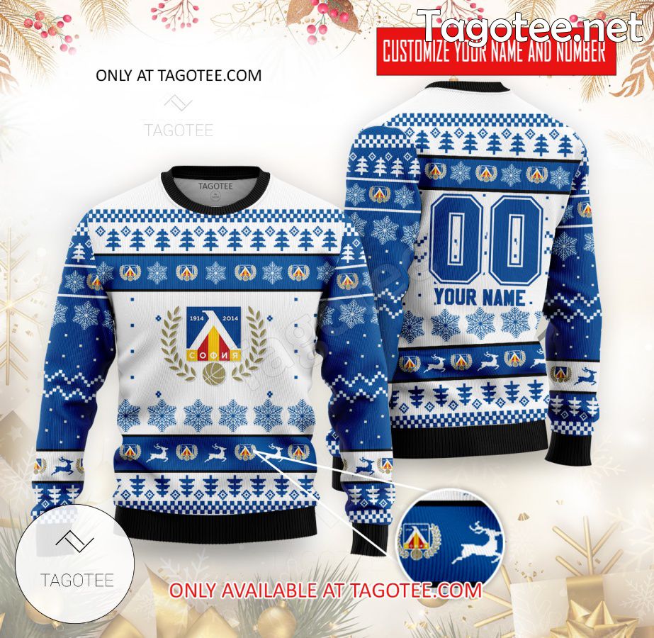 BC Levski Sofia Custom Ugly Christmas Sweater - EmonShop