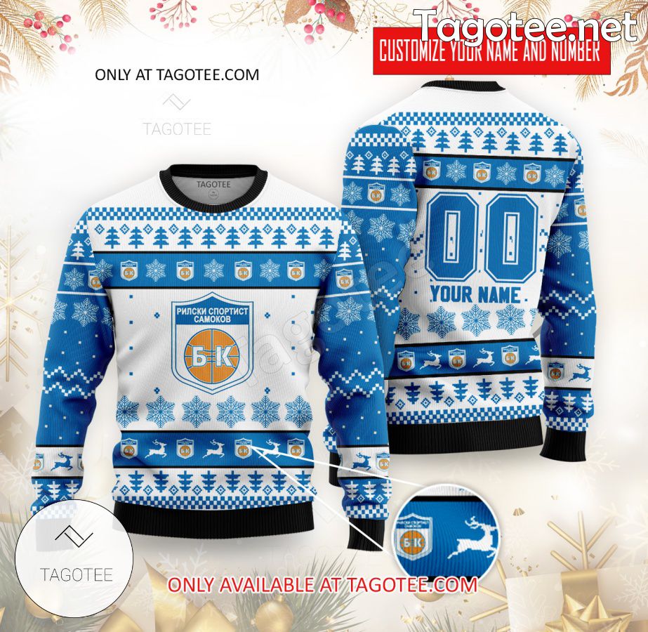 BC Rilski Sportist Custom Ugly Christmas Sweater - EmonShop