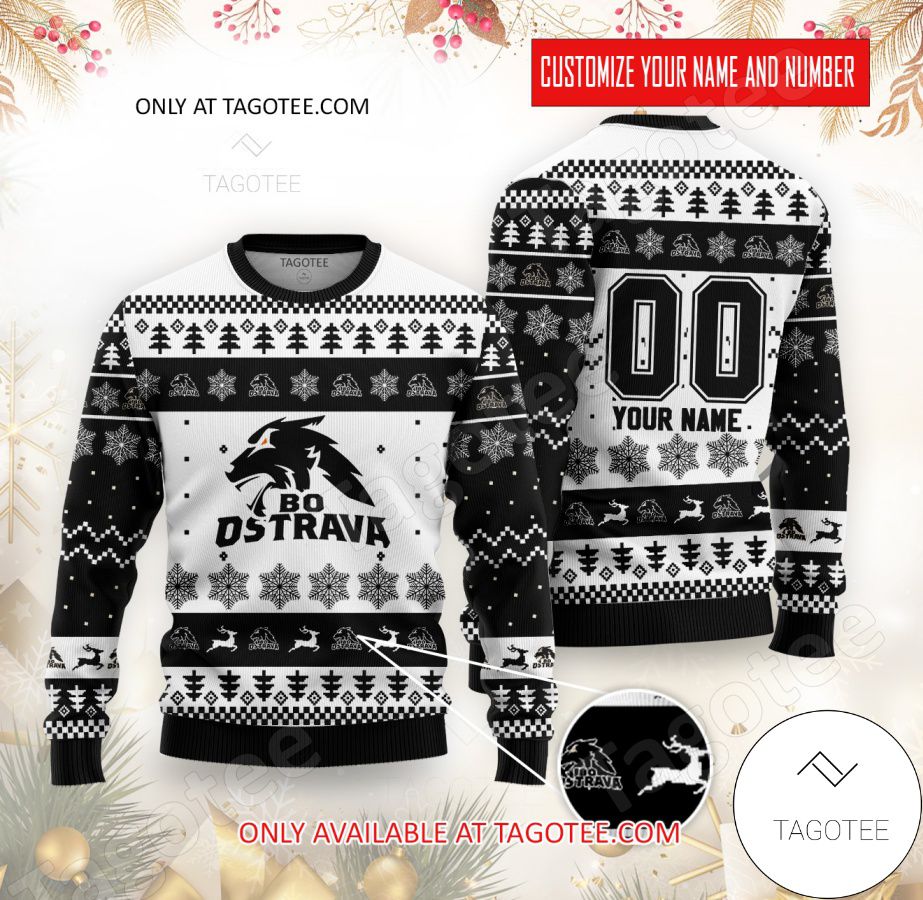 BO Ostrava Hockey Custom Ugly Christmas Sweater - EmonShop