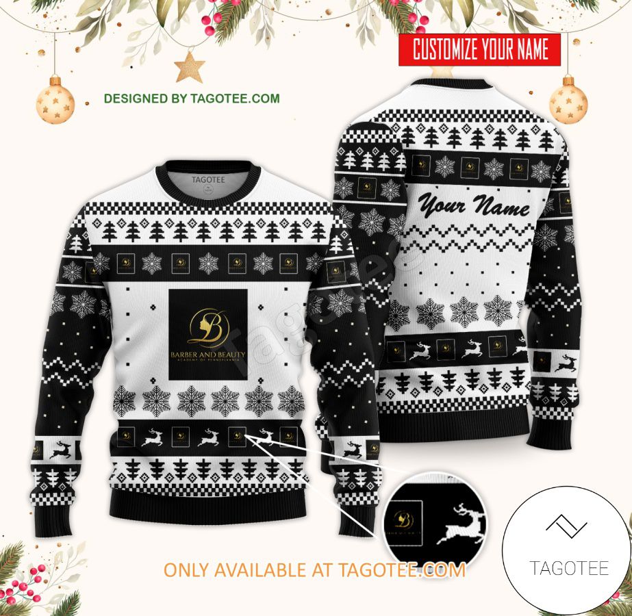 Barber and Beauty Academy of Pennsylvania Custom Ugly Christmas Sweater - EmonShop