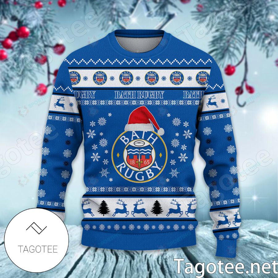 Bath Rugby Sport Ugly Christmas Sweater a