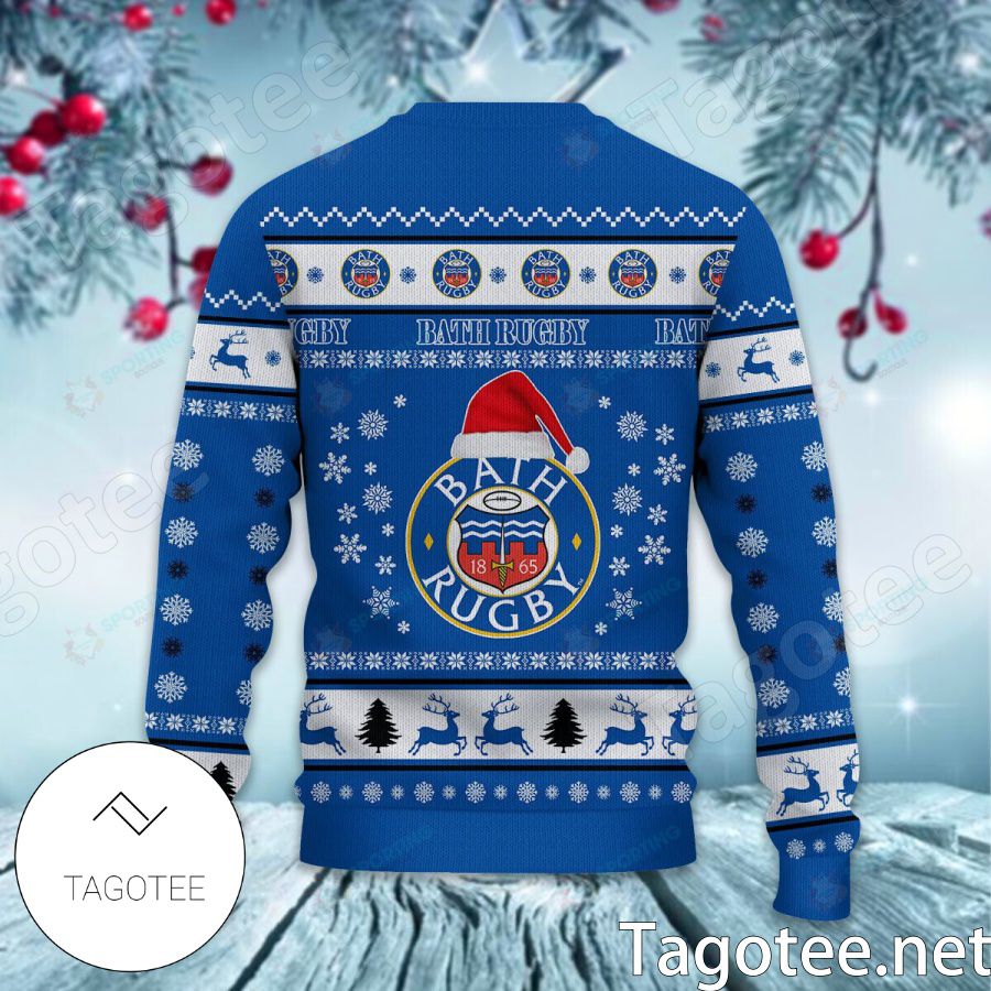 Bath Rugby Sport Ugly Christmas Sweater b