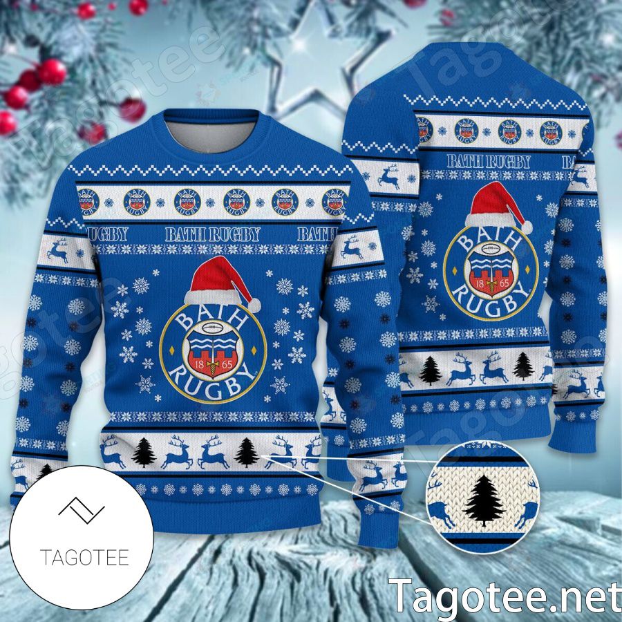 Bath Rugby Sport Ugly Christmas Sweater