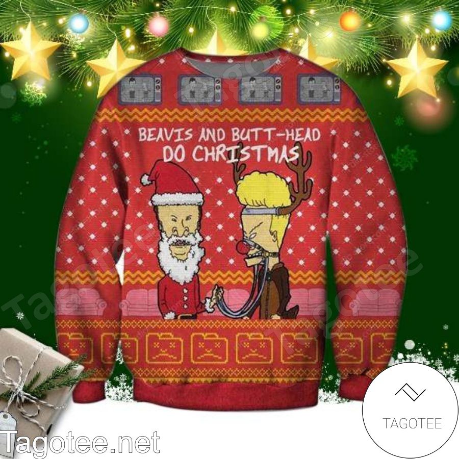 Beavis And Butt-Head Poster Ugly Christmas Sweater