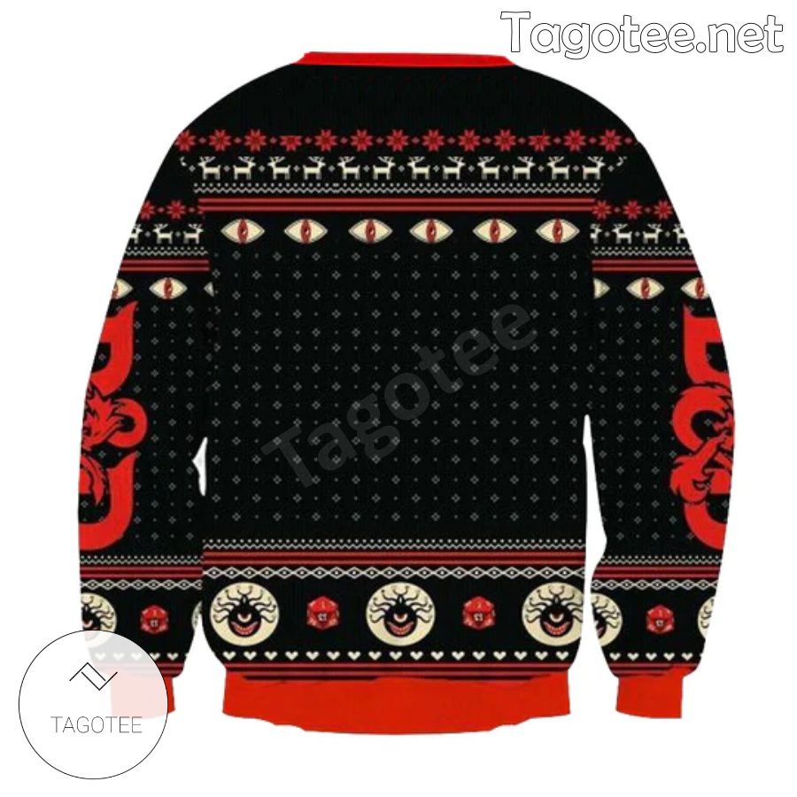 Beholder Monster Dungeons & Dragons Ugly Christmas Sweater - Tagotee