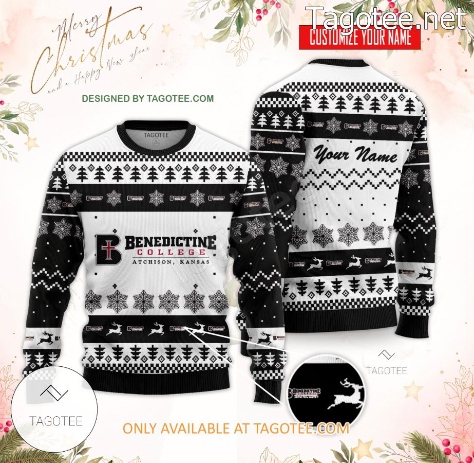 Benedictine College Custom Ugly Christmas Sweater - BiShop