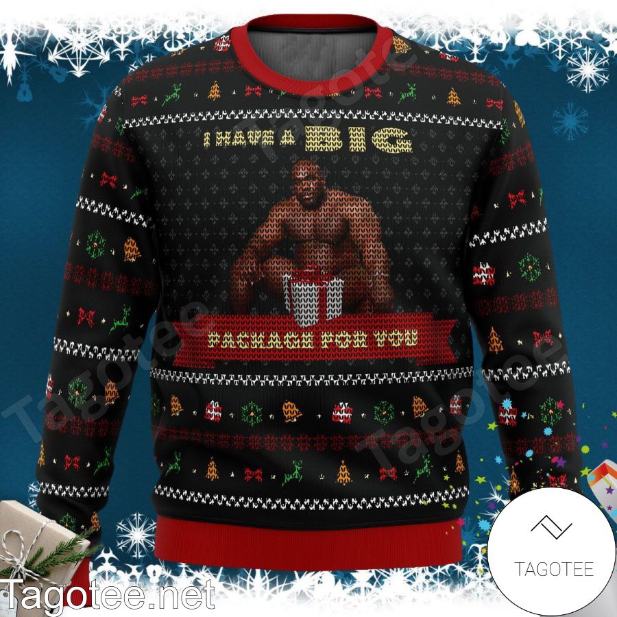 Big Package Barry Wood Meme Xmas Ugly Christmas Sweater - Tagotee