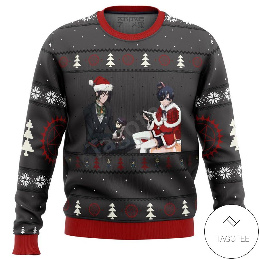 Black Butler Presents Premium Manga Anime Xmas Ugly Christmas Sweater